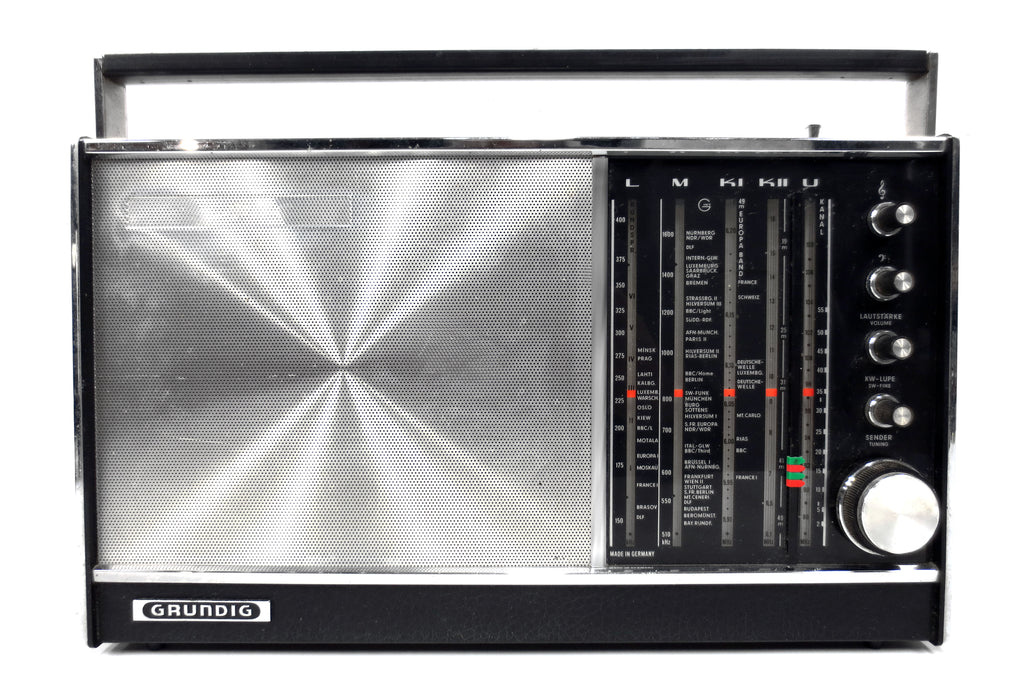 Vintage 1967 Grundig Concert Boy 208 Transistor Radio FM AM LW SWI-II Bands Works