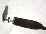 Vintage Medical Head Mirror Reflector 3.5" by Adams USA, Leather Band, Boilable