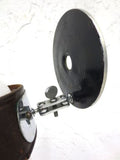 Vintage Medical Head Mirror Reflector 3.5" by Adams USA, Leather Band, Boilable