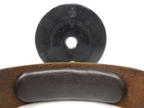 Vintage Medical Head Mirror Reflector 3.5" by Adams USA, Leather Band, Boilable
