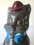 Vintage Solid Glass Mold 12', Porky Pig Piggy Coin Bank, Reliable Canada Sample