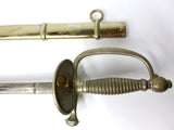 Antique French Grenadier Officer Sword, Double Fuller Saber, 38"