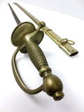 Antique French Grenadier Officer Sword, Double Fuller Saber, 38"