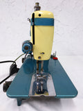 Vintage White 464 Sewing Machine, Turquoise 2 Tone, 110V Motor