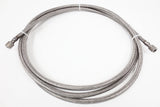 15' Feet Long 316L Grade 1/4" Stainless Steel Braided Hose by SSP, Female to Female