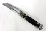 Imperial Gudedge Solingen Hunting Knife 9 3/8" Germany, Stacked Leather Handle