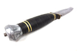 Imperial Gudedge Solingen Hunting Knife 9 3/8" Germany, Stacked Leather Handle