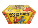 Vintage 1960's Marx Rock Em Sock Em Robots with Instructions, Scorecards, Box
