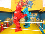Vintage 1960's Marx Rock Em Sock Em Robots with Instructions, Scorecards, Box