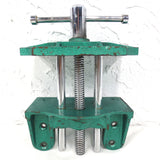 Vintage Woodworking Vise P&B England 5" Wide, Industrial Wall Mount Shelf