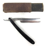Vintage Silber Stahl Solingen Straight Razor 9" Germany, Arrows, Box