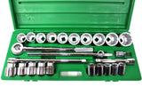 SK Pro Tools 25 Pc Socket Set #4725, 3/4" Drive 12 Point 7/8" to 2 1/4" STD SAE