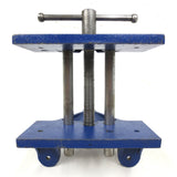 Vintage Record Vise Vice 5" Jaw Rare Model 21L6 for Woodworking Machining, 2 Scr