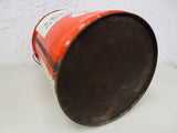 Vintage Texaco Motor Oil 5 Imperial Gallons Can, Improved Motor Oil, Red Green