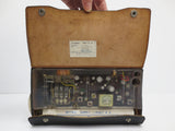 Vintage 1950's Leather Portable Radio NEVER USED with tags, New York Transistor