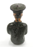 Vintage Lead Toy Army Lorry Truck Driver with Uniform, Red lips, 1 1/2" England