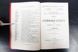 Antique 1909 Medical Book on External Pathology by L. Ombrédanne, 186 Drawings