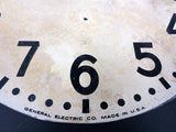 Vintage General Electric GE Wall Clock Dial Face 12", Industrial School Shop Wal