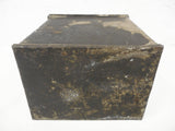 Antique WWI Army Military Brass Lamp Gas Canister Box with Screw On Brass Lid