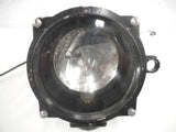 Vintage WWII 1940's Navy Army Morse Code Aldis Signal Lamp Spotlight, Spare Lens, Wood Box, Hand Held, Portable