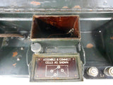 Antique WWI Military Army Battle Field Hand Crank Telephone by ST. & C and T.M.C., British Army, Instructions