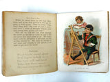 Antique 1901 Illustrated Children's Stories Book by McLoughlin Brothers New York, The Boy's Easy Word Story Book