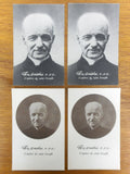 Lot of 4 WWII 1937 Brother Frere Andre Holly Prayer Cards and Photos, Saint Joseph Oratory Montreal
