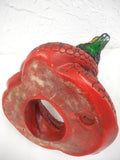 Vintage King Cobra Statue Sculpture 17" Tall Signed Universal Statuary Chicago 1967 #422, Hand Carved, Limited Edition, Lucchesi