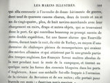 Antique 1845 France Maritime Naval History Book, Famous Sailors by Leon Guerin, Admirals Jean de Vienne, Polain, Sore, Guiton, Suffren