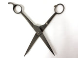 Antique Carl Monkhouse Sheffield England Barber's Thinning Shears Scissors, Star Stamp 45-7 1/2, Hand Hammered Handles