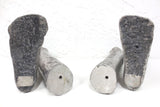 Matching Pair of Vintage Cast Aluminum Prosthesis Leg Molds 29" Long, Disassembles at Knee Joint, Oddity
