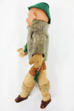 Antique 12" German Boy Doll, Composition Head, Felt Tyrolean Suit & Hat, Shoes