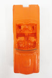 1950's Orange Convertible Toy Rubber Car w/ Dog, Tomte Laerdal Stavanger Norway