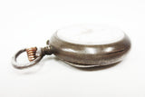 Antique 1880's Aster Pocket Watch Pendant 800 Silver, Open Face, Sec Sub Dial, K&L Case