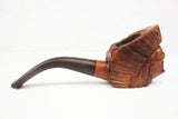 Vintage Native Indian Chief Estate Tobacco Pipe Pocket 4 1/4" Figural Briar