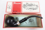 Vintage New Peterson of Dublin Aran XL02S Tobacco Pipe, Sterling Silver Ring, Box and Papers