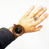 Vintage WW2 Army Wrist Compass 60mm by Taylor, USA Paratrooper, Bakelite, Works