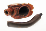 Vintage Native Indian Chief Estate Tobacco Pipe Pocket 4 1/4" Figural Briar