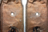Antique Markel Electric Wall Sconces Light Fixture Pair, Armoured Knight & Crest