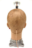 Woman Head Desk Lamp 11", Industrial Syringe, Stainless Tube Base & Latex Head