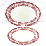 2 Large Antique Dudson Wilcox & Till Porcelain Serving Dish Hanley England Daisy