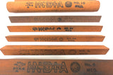10 Oil Stones India Pike Medium to Coarse Grit 4" Long, Vintage Honing Stones